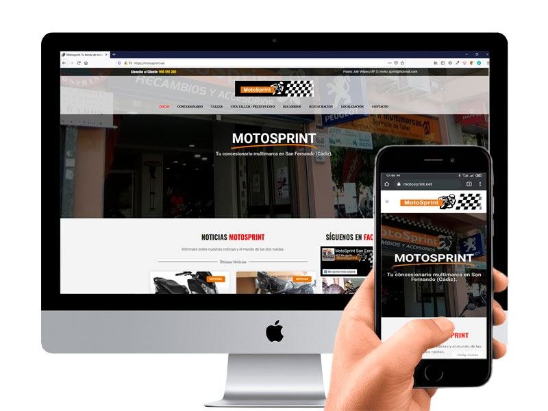motosprint BAMBO Diseño web & Publicidad