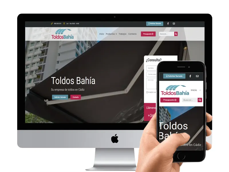 toldosbahia Diseño web y publicidad en San Fernando, Cádiz | Bambo Diseño web y publicidad en San Fernando, Cádiz