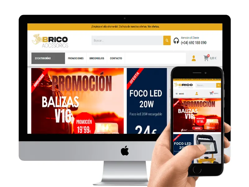 bricoaccesorios Diseño web y publicidad en San Fernando, Cádiz | Bambo Diseño web y publicidad en San Fernando, Cádiz