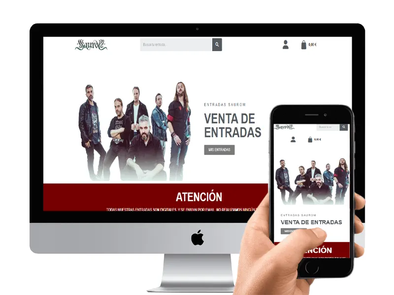 venta antradas saurom Diseño web y publicidad en San Fernando, Cádiz | Bambo Diseño web y publicidad en San Fernando, Cádiz
